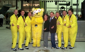 Jive Aces with Pudsey Bear